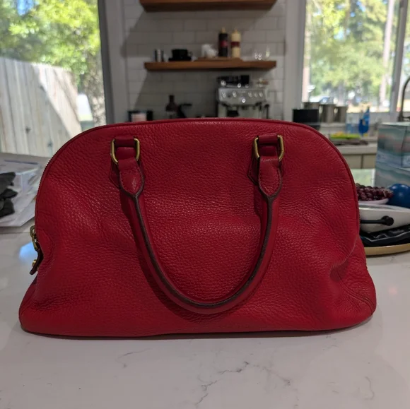 Large Red J.Crew Biennial Satchel - Picture 14 of 14